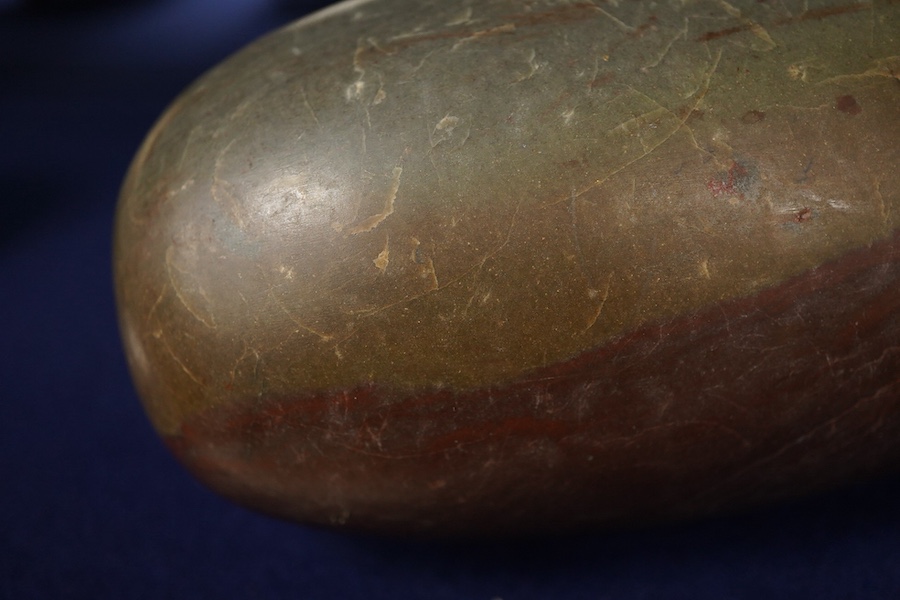 An Indian Shiva Lingam stone, 19cm